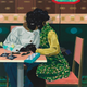 Kerry James Marshall, Untitled (Club Couple), 2014, acrylic on PVC panel, 61 by 61 inches. Copyright Kerry James Marshall 2014. All rights reserved.
Courtesy of David Zwirner, London